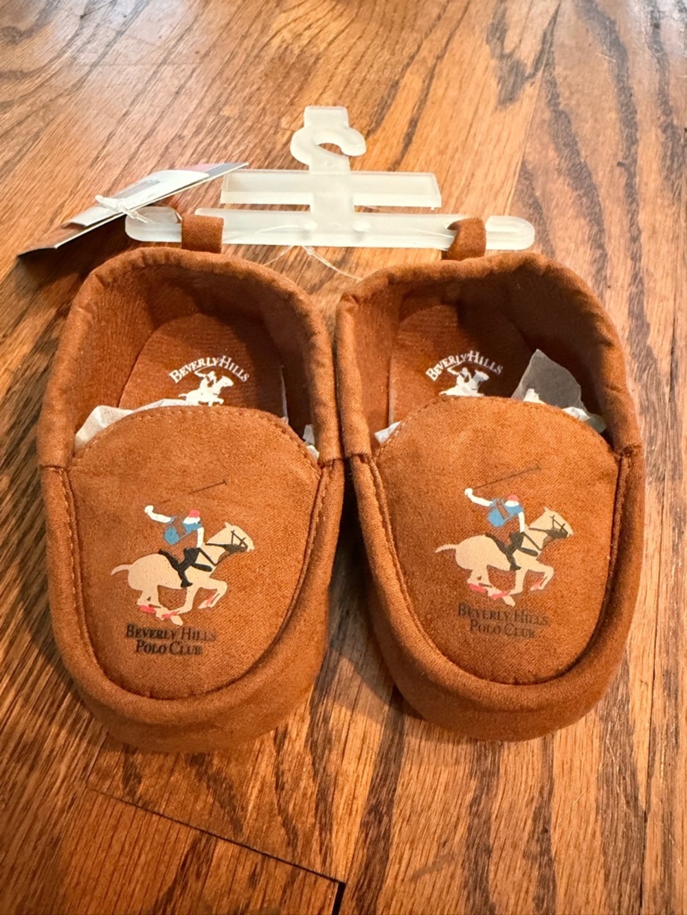 Beverly Hills Polo Club Kids Brown Suede Moccasin Shoes
